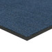 A blue Lavex Olefin entrance mat with a black border.