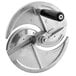 A Choice Prep circular metal slicer assembly with a black handle.