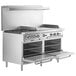 a large stainless steel oven