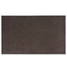 A brown rectangular Lavex Olefin indoor entrance mat with a black border.