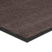 A brown Lavex Olefin indoor entrance mat with black rubber edges.