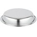 A Vollrath stainless steel food pan with a lid.