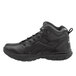 a black shoe with laces