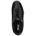 A close-up of a black SR Max Malibu women's casual shoe with green and white text on the sole.