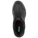A close-up of a black SR Max women's casual shoe with green text on the sole.