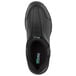A black SR Max men's slip on shoe with green text on the sole.