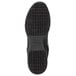 a close-up of a black shoe