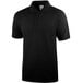 A black Henry Segal polo shirt with a collar on a white background.