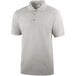 A Henry Segal unisex ash and light gray polo shirt with buttons.
