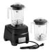 A commercial blender with keypad control, adjustable speed, and two 48 oz. Tritan containers.