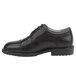A black SR Max men's Oxford dress shoe with laces and a non-slip sole.