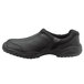 A black SR Max slip-on casual shoe with a rubber sole.