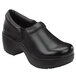 A black leather SR Max women's casual shoe.