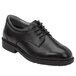 A black leather SR Max men's oxford shoe with laces.