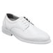 A white leather SR Max men's Oxford dress shoe with laces.