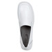 A close-up of a white SR Max Venice women's slip-on shoe with a black sole.