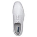 A white SR Max Arlington soft toe oxford dress shoe with laces.