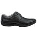 A black leather SR Max men's oxford shoe with laces.