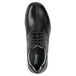 A black SR Max men's oxford dress shoe with laces.