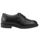 A black leather SR Max Arlington women's oxford dress shoe with laces.