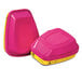 Two pink and yellow plastic containers with yellow labels for 3M 60923 Organic Vapor / Acid Gas Cartridge / Filter.