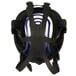 A black and blue 3M Full Facepiece Reusable Respirator with a blue visor.
