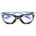 3M Virtua CCS safety glasses with blue foam gasket and clear lenses.