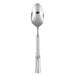 A Fortessa Royal Pacific stainless steel soup/dessert spoon with a handle.