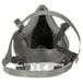 A 3M 6200 medium grey half facepiece respirator with black and grey straps.