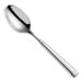 A Fortessa Bistro stainless steel teaspoon with a long silver handle.