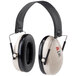 3M PELTOR Optime 95 over-the-head folding earmuffs in black and beige.