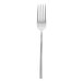 A close-up of a Fortessa Arezzo stainless steel table fork with a silver handle.