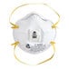 An N95 particulate respirator mask with a Cool Flow valve and yellow straps.