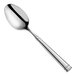 A Fortessa stainless steel spoon with a long handle.
