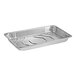 A silver full size Choice heavy-duty foil steam table pan with a white background.