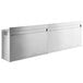 A Regency stainless steel wall cabinet with sliding doors.
