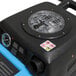 A blue and black Mytee 1005LX Speedster Deluxe carpet extractor machine.