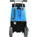 A blue and black Mytee Flood Hog extractor machine.