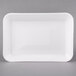 CKF 88102 (#2) White Foam Meat Tray 8 1/4 inch x 5 3/4 inch x 3/4 inch - 500/Case