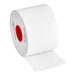 A roll of white Iconex MAXStick PlusD paper with red trim.