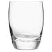 A Luigi Bormioli Michelangelo double old fashioned glass with a white background.