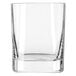 A Luigi Bormioli Strauss juice glass filled with a clear liquid.