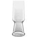 A Luigi Bormioli Birrateque Pilsner glass with a clear bottom.