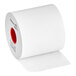 A roll of white Iconex MAXStick PlusD thermal paper with a red diamond logo.