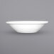 A white International Tableware Brighton fruit bowl.
