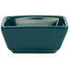 International Tableware Elite Harvest blue square porcelain ramekin.
