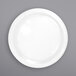 A close-up of an International Tableware Brighton porcelain plate.