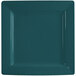 a square plate with a blue surface