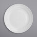 a close-up of a white plate