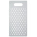 A white rectangular object with holes.